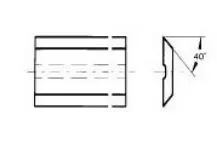 LEMAN Mini Plaquettes Carbure Avec Rainure Sur Grande Face -40° (Boîte De 10)