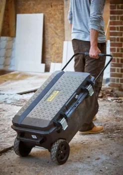 STANLEY - Coffre De Chantier Pro Etanche Fatmax - Dimensions 910 X 516 X 431 Mm -Scheppach Soldes Magasin Coffre de Chantier Pro Etanche Fatmax a roulettes Stanle