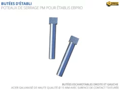 ETABLIS FRANCOIS - EBPRO Établi Bricoleur Avec 2 Presses Horizontales PH24 Et Poteaux De Serrage PM -Scheppach Soldes Magasin ETABLIS FRANCOIS EBPRO etabli Bricoleur avec 2 Presses h 1