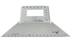 SHINWA - Equerre Japonaise Trapézoïdale Pour Carrelets, Plinthes Et Montants - 200 X 63 Mm