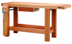 OUTIFRANCE - 0017150 Etabli Bois Menuisier Professionnel 1500x500 Mm - 1 Rayon / 1 Tiroir