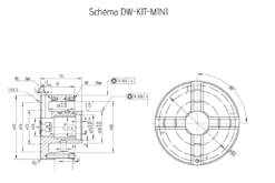 HOLZPROFI - DW-KIT-MINI Coffret Mandrin 4 Mors ø 70 Mm + Bague 1" X 8 TPI à M33 X 3,5 Mm -Scheppach Soldes Magasin HOLZPROFI Coffret mandrin o70mm DW KIT MINI 1