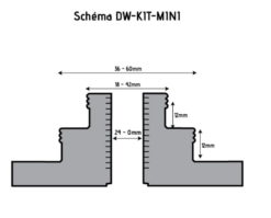HOLZPROFI - DW-KIT-MINI Coffret Mandrin 4 Mors ø 70 Mm + Bague 1" X 8 TPI à M33 X 3,5 Mm -Scheppach Soldes Magasin HOLZPROFI Coffret mandrin o70mm DW KIT MINI 5