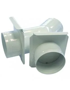 HOLZPROFI - Culotte à 2 Départs Entrée ø120 Mm Sortie ø100/100 Mm