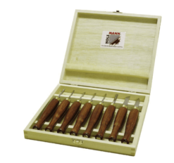 HOLZMANN - HM8TLG Coffret De 8 Outils De Tournage Acier HSS -Scheppach Soldes Magasin Holzmann Coffret de 8 outils de tournage pro acier HSS H 1