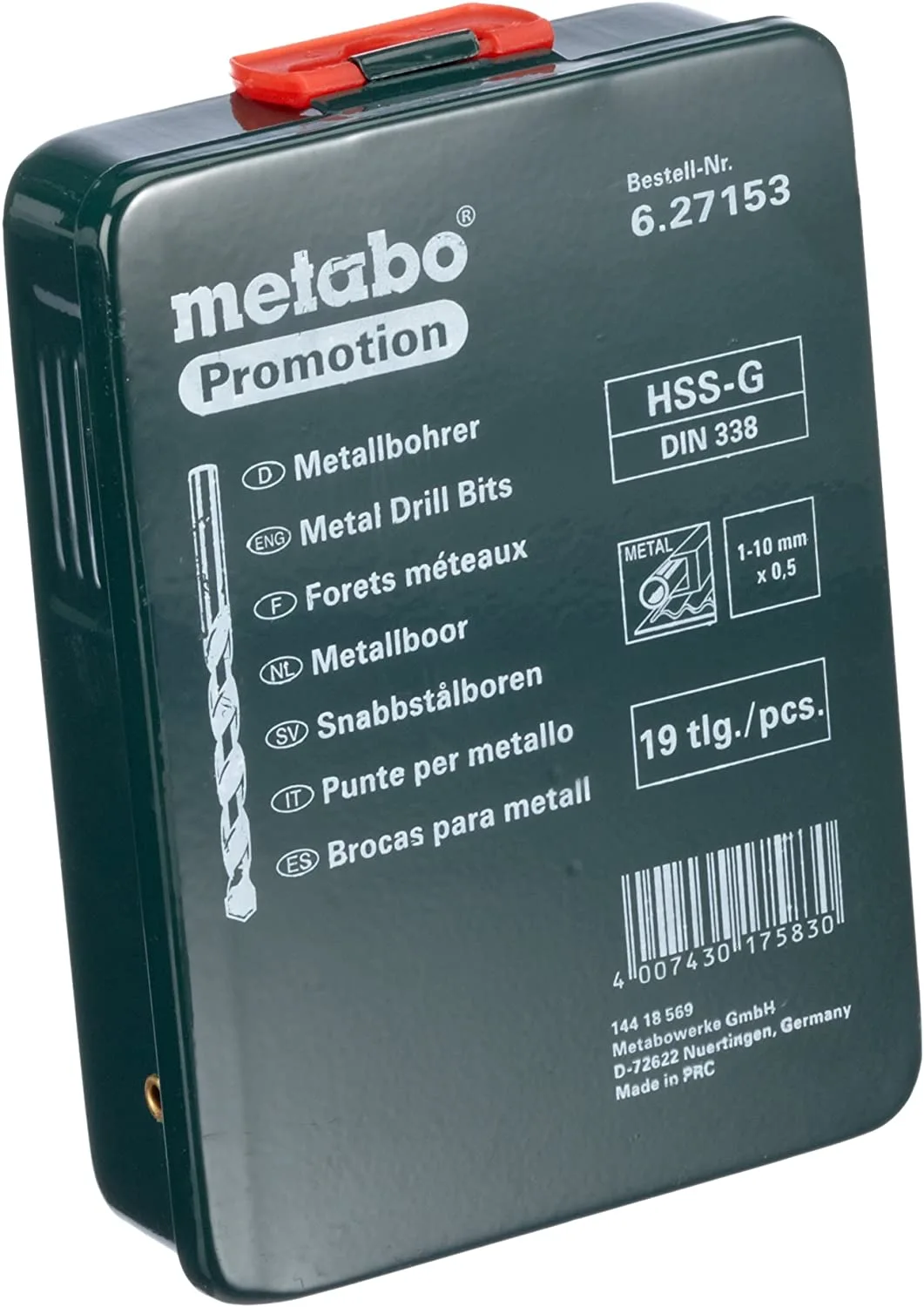 METABO - 627153000 Coffret De 19 Forets HSS-G SP 2 METABO - 627153000 Coffret De 19 Forets HSS-G SP – Image 2