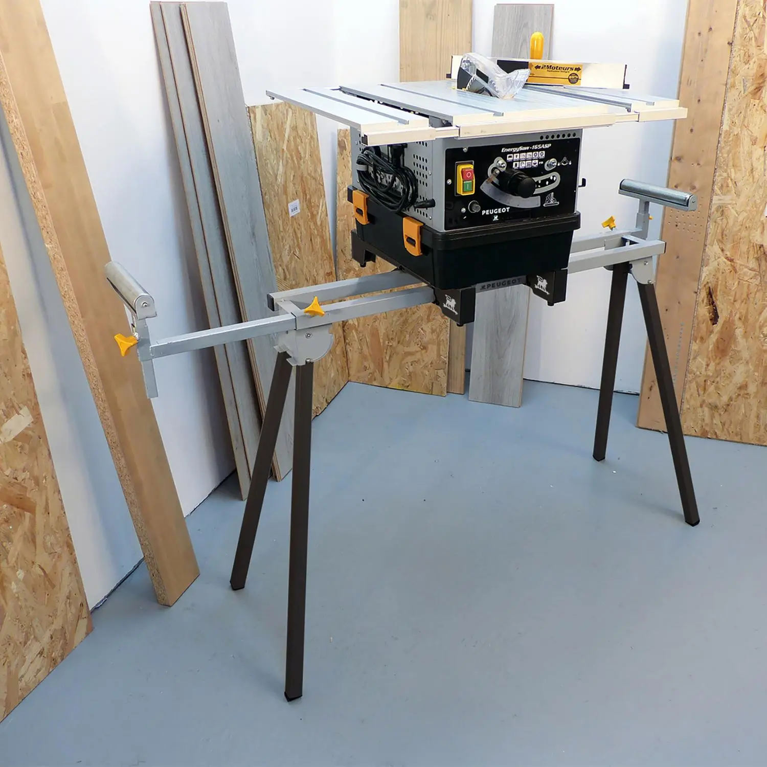 PEUGEOT - EnergyStand-189R Support De Scie Universel Hauteur 880 Mm, Largeur 1000 Mm, Système Pliant 6 PEUGEOT - EnergyStand-189R Support De Scie Universel Hauteur 880 Mm, Largeur 1000 Mm, Système Pliant – Image 6