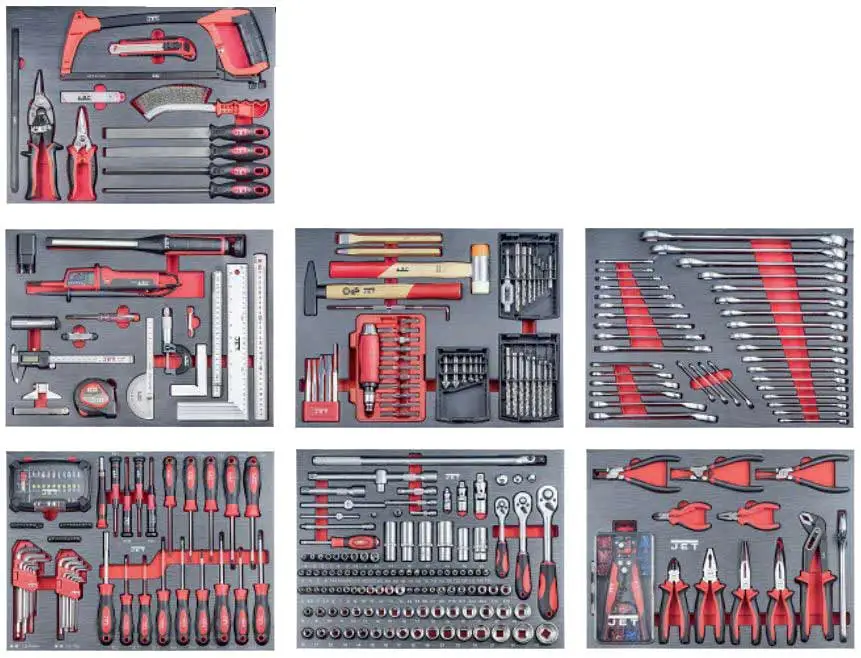 JET - TT-412 - Servante D'Atelier Mobile Avec 412 Outils - 780 X 455 X 985 Mm 2 JET - TT-412 - Servante D'Atelier Mobile Avec 412 Outils - 780 X 455 X 985 Mm – Image 2