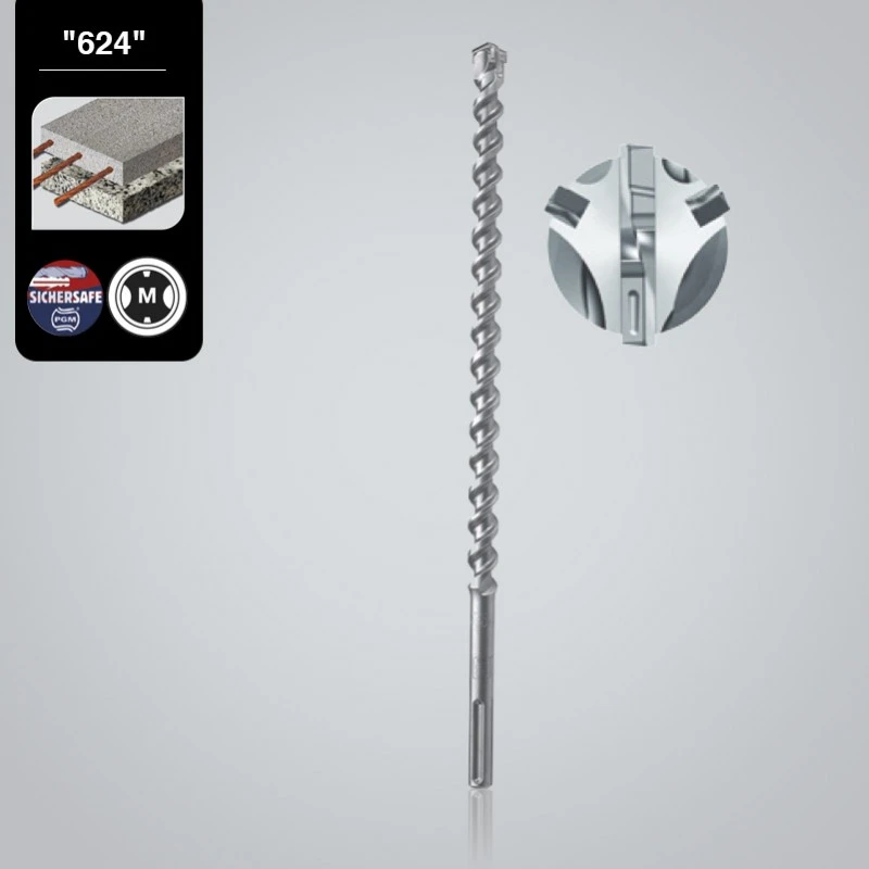 LEMAN Foret SDS Max - 4 Taillants - Béton Armé (différents Diamètres Disponibles) 2 LEMAN Foret SDS Max - 4 Taillants - Béton Armé (différents Diamètres Disponibles) – Image 2